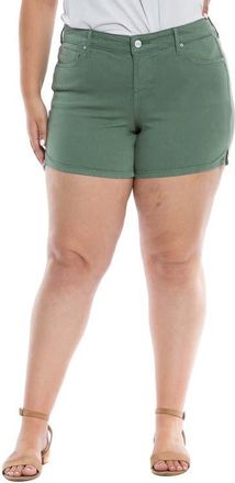 Slink Jeans Vented Denim Shorts in Myrtle at Nordstrom, Size 14W