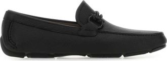 Ferragamo Black Leather Loafers