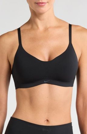 Nike Alate Minimalist Dri-FIT Padded Sports Bra in 010 Black/col Gy at Nordstrom, Size Xx-Large F