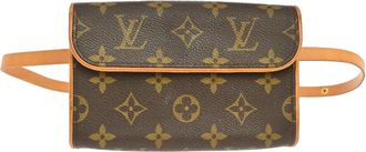 Louis Vuitton Florentine Waist Monogram Canvas Brown Canvas Handbag (Pre-Owned)