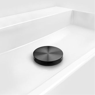 Clou Mini Wash Me plug met afdekkap gunmetal geborsteld PVD