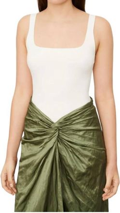 Vince Square Front Cami Top In Off White