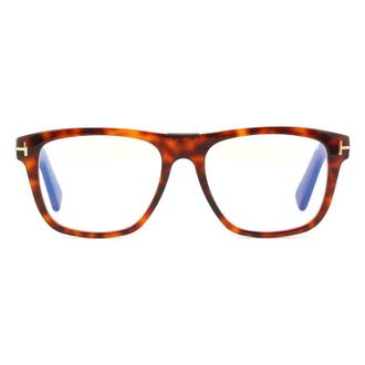 Tom Ford FT5902-B054 Tortoiseshell Square Full Rim Eyeglasses - Brown