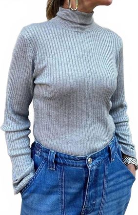 Bellerose Anoy Turtleneck Top In Silver