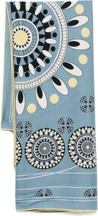 N.Peal Foulard con stampa - Blu
