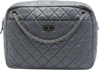 Chanel Pre-owned Reissue Camera Bag - Dames - Vintage Schoudertas - Grijs - ONE Size - Leer - Vintage