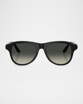 Brunello Cucinelli Acetate Round Sunglasses