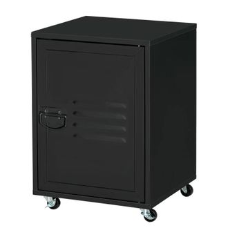 HOMCOM Filing Cabinet with Metal Door 55x38x38cm Black | TJ Hughes
