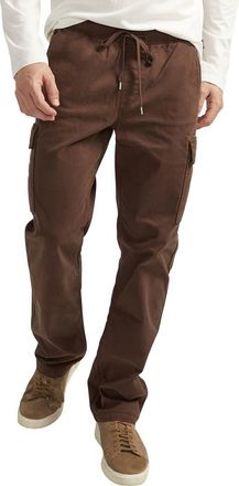 Silver Jeans Co Pull-On Twill Cargo Pants in Coffee at Nordstrom, Size Small X 32