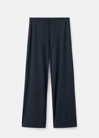 Mango Pantaloni diritti vita elasticizzata navy - Donna - XS - MANGO
