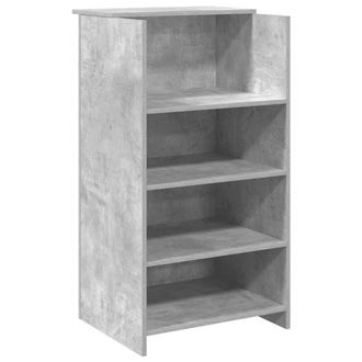 Berkfield Home Reception Desk Concrete Grey 55x50x103.5 cm Engineered Wood