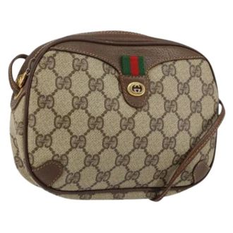 Gucci Pre-owned Cross Body Bags, female, Beige, Size: ONE SIZE Pre-owned Plastic Cross Body Bag