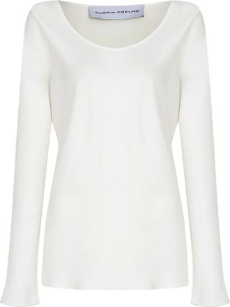 Gloria Coelho scoop-neck top - White