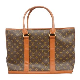 Louis Vuitton Pre-owned Tote Bags, female, Brown, Size: ONE SIZE Pre-owned Weekend PM Tote