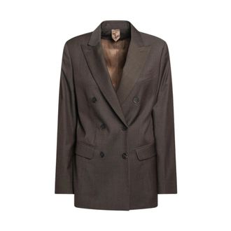 Max Mara Dames, Jassen, Bruin, Maat: XS