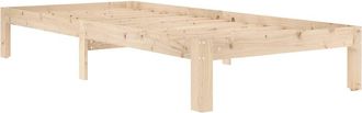 vidaXL Estructura De Cama Sin Colch&oacute;n Madera Maciza De Pino 90x200 Cm Vidaxl
