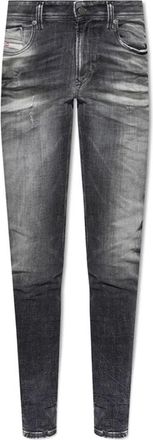 Diesel Slim-fit Jeans - Heren - Slim Fit Jeans - Zwart - W36 - Katoen - Jeans