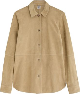 Toteme Suede Shirt - Beige - 40 (UK12 / M)