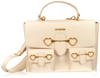 Love Moschino Women Jc4076pp1flc0 Shoulder Bag, Ivory (RAL 1013), 25x32x12