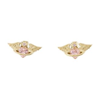 Vivienne Westwood Accessoires, Dames, Geel, ONE Size, Galena Oorbellen