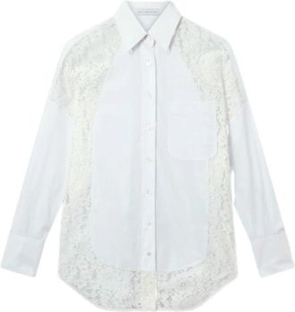 Stella McCartney Katoenen poplin overhemd - Dames - Overhemden - Wit - XS - Katoen - Overhemden