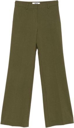 Msgm High-Waisted Wide-Leg Trousers