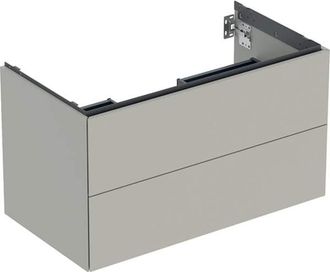 Keramag Geberit One Mueble Bajo Lavabo, 2 Cajones, 88.8x50.4x47cm
