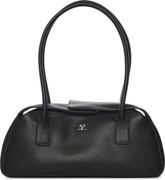 Courr&egrave;ges Leather Strip Bag