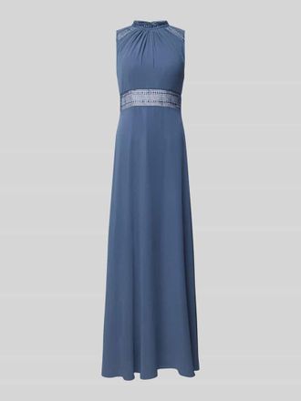 Vera Mont Abendkleid mit Stehkragen in Hellblau, Gr&ouml;&szlig;e 44