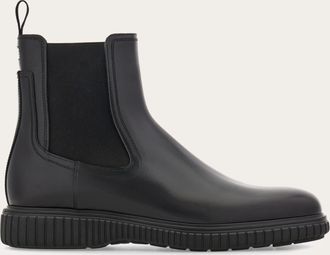Ferragamo Uomo Stivaletto Chelsea Nero Taglia 40.5