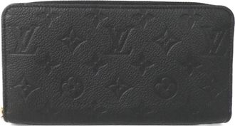 Louis Vuitton Black Monogram Monogram Empreinte Leather Long Wallet (Bi-Fold) (Pre-Owned)