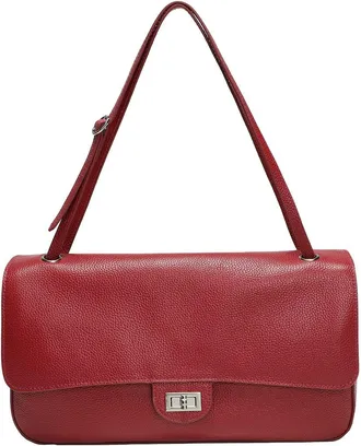 Tiffany & Fred 33Cm Leather Flap Tote