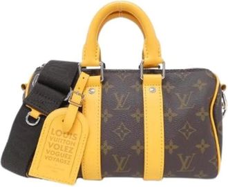 Louis Vuitton Vintage, unisex, Bruin, ONE Size, Pre-owned Monogram Keepall Bandouliere Boston Bag