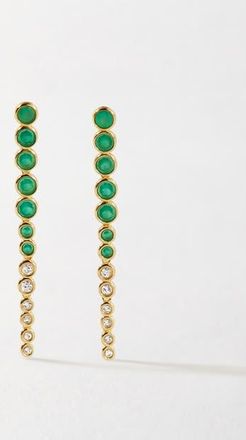 Edge of Ember Serena Tennis Drop Earrings in Green at Nordstrom