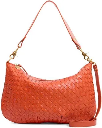 Clare Vivier Medium Moyen Woven Leather Messenger Bag in Saltillo at Nordstrom