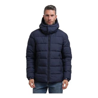 Save The Duck Miro Gewatteerd Jack - Heren - Jassen - Blauw - Maat: 2XL