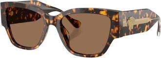 Versace Ve 4509U Zonnebrillen - Dames - Zonnebrillen - Bruin - 55 MM - Accessoires