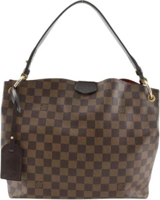 Louis Vuitton Pre-owned Graceful PM Damier Schoudertas - Dames - Vintage Schoudertas - Bruin - ONE Size - Vintage