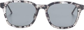 Thom Browne Occhiali da sole squadrati - Grigio
