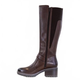 Salvia Womens Mabel Boots In Brown Calf Leather