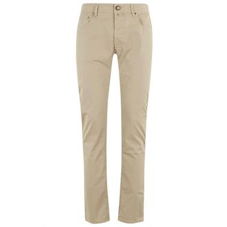 Jacob Cohen Chinos, male, Beige, Size: W40 Bard Slim Fit Five Pockets Denim