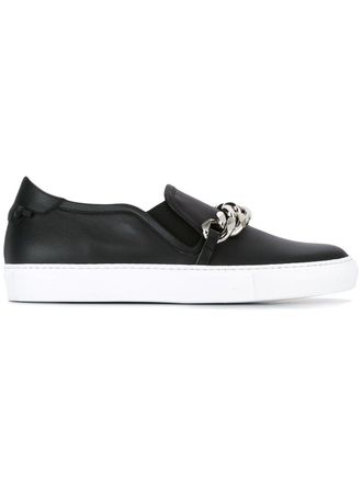 Givenchy chain trim skate sneakers - Zwart