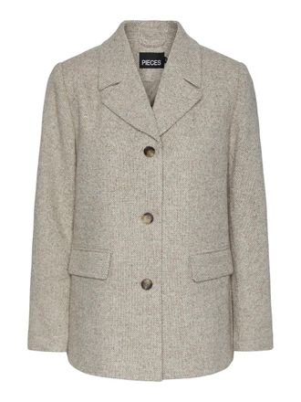 Pieces Womens Pcjudo Blazer Jacket, Light Grey Mix, S