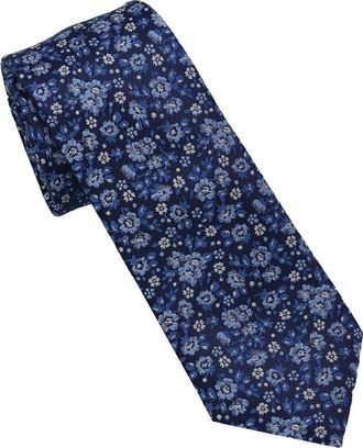 Ben Sherman Floral Jacquard Slim Tie in Navy/Blue at Nordstrom Rack
