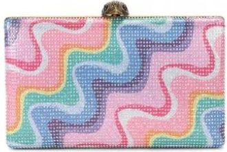 Kurt Geiger Crystal Kensington Clutch - Dames - Clutches - Veelkleurig - ONE Size - Tassen