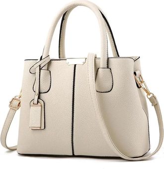 Generic Compatible For Handbag Shoulder Crossbody Mini Tote Bag(WHITE)