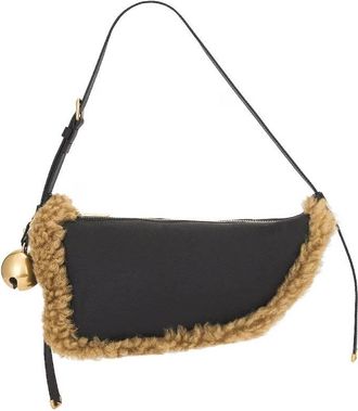Burberry Moss Ladies Small Shield Leather Shoulder Bag