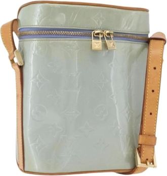 Louis Vuitton Pre-owned Cross Body Bags, female, Blue, Size: ONE SIZE Pre-owned Vintage Patent Leather Shoulder Bag