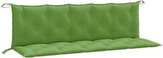 vidaXL Vidaxl - Cojines Para Banco Jard&iacute;n 2 Uds Tela Verde Melange 180x50x7 Cm