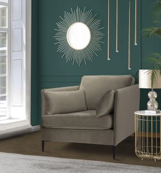 HOME AFFAIRE Sessel »Light« inklusive loser Zierkissen, mit schmalen Armlehnen und Teleskopfüssen